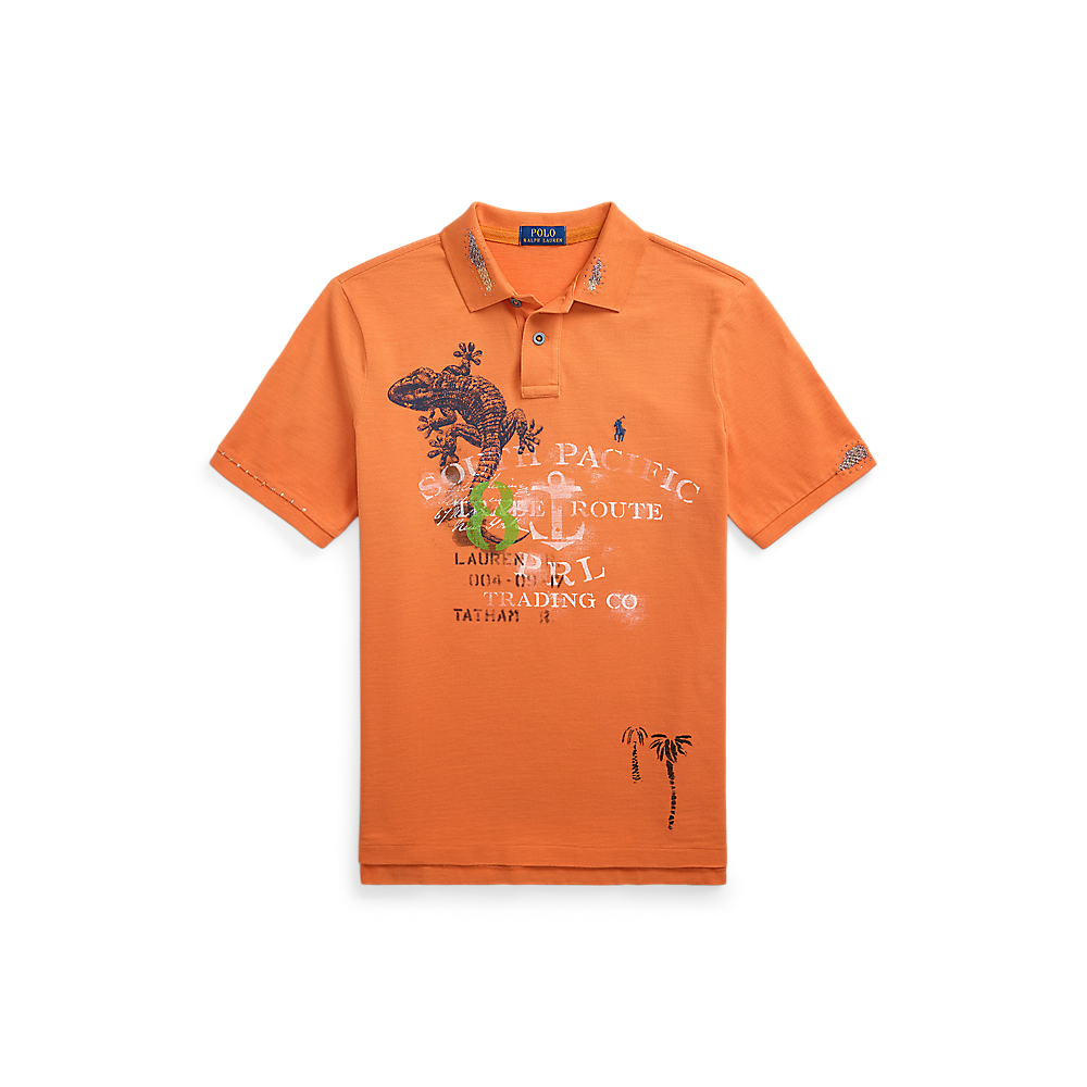 PRL Classic Fit Mesh Graphic Polo Shirt/Polo majica 710958250001