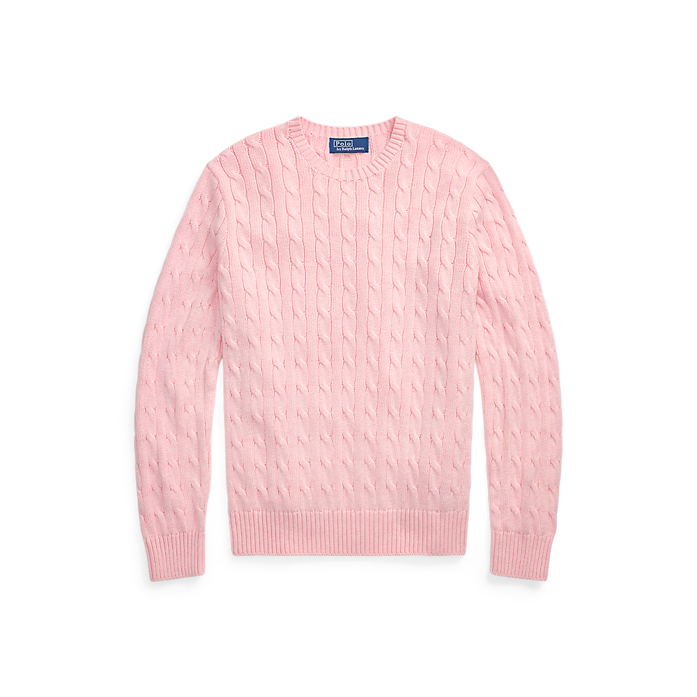 PRL Cable-Knit Cotton Crewneck Jumper/Pulover 710961151004
