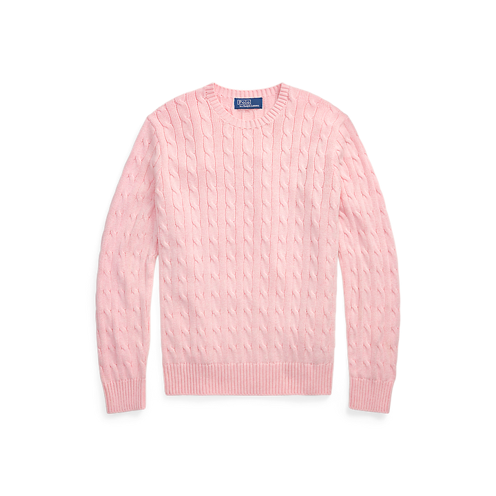 PRL Cable-Knit Cotton Crewneck Jumper/Pulover 710961151004