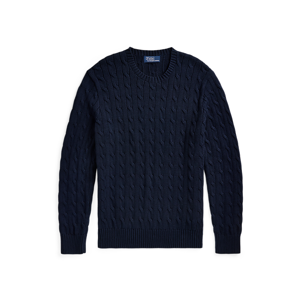 PRL Cable-Knit Cotton Crewneck Jumper/Pulover 710961151005