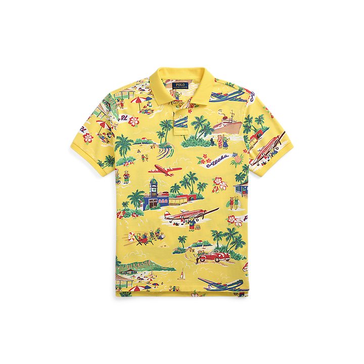 PRL Custom Slim Polo Bear Mesh Polo Shirt/Polo Majica 710963485001