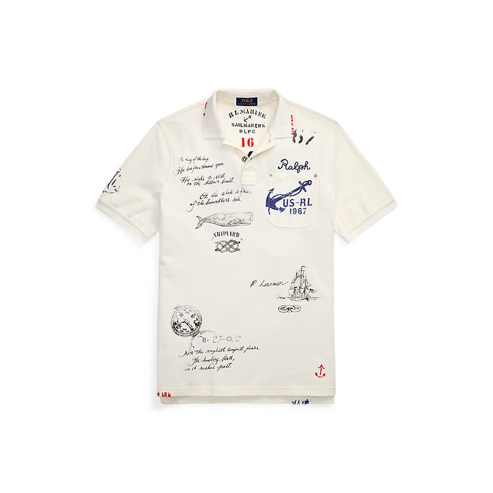 PRL Classic Fit Mesh Graphic Polo Shirt/Polo Majica 710965004001