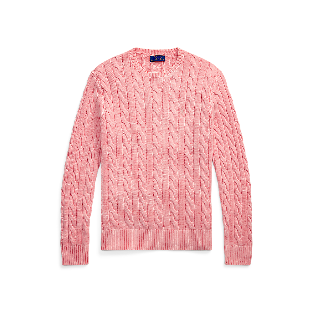PRL Cable-Knit Mineral-Dyed Cotton Jumper/Pulover 710965867004