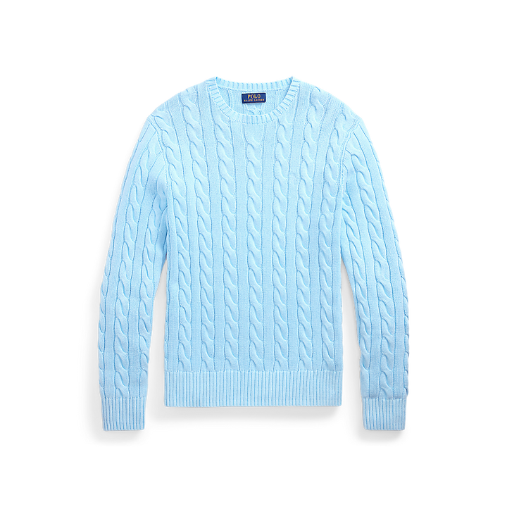 PRL Cable-Knit Mineral-Dyed Cotton Jumper/Pulover 710965867005