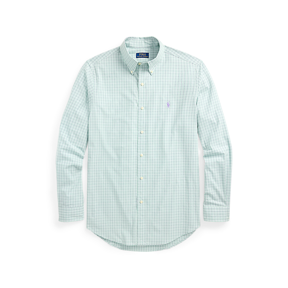 PRL Custom Fit Checked Stretch Poplin Shirt/Košulja 710968937004