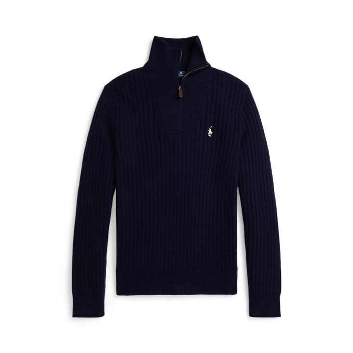 PRL Rib Knit Wool Cotton Sweater  /Pulover 710974167001