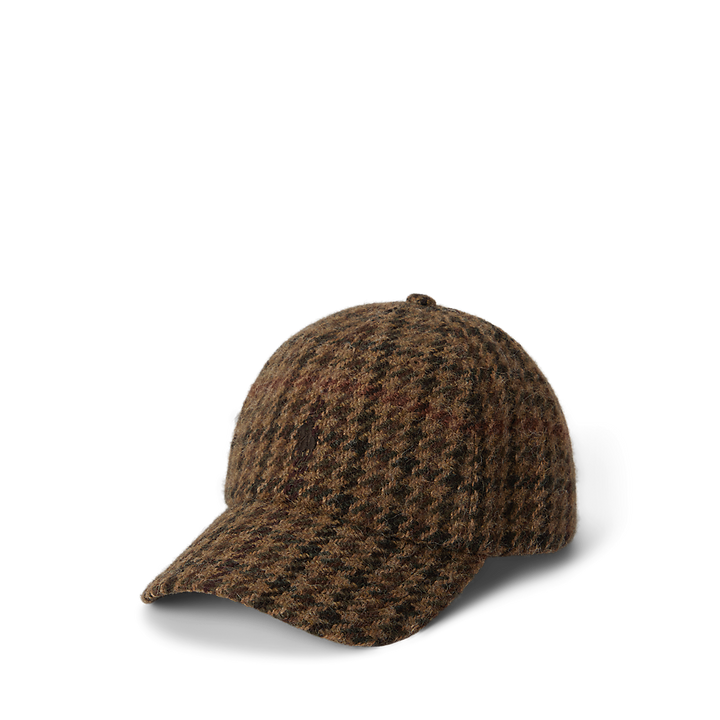 PRL Checked Wool Tweed Ball Cap/ Kapa 710979364001