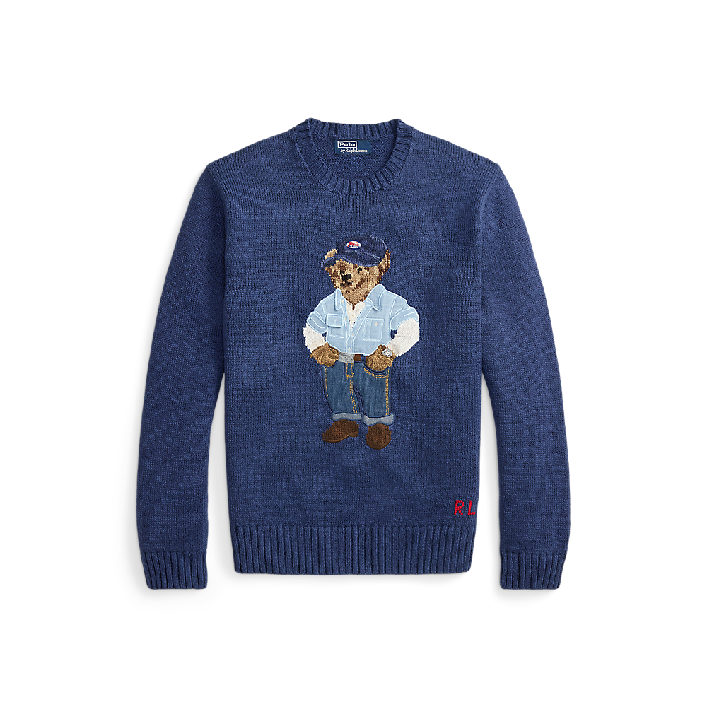 PRL Polo Bear Linen-Cotton Jumper/Pulover 710A13002001