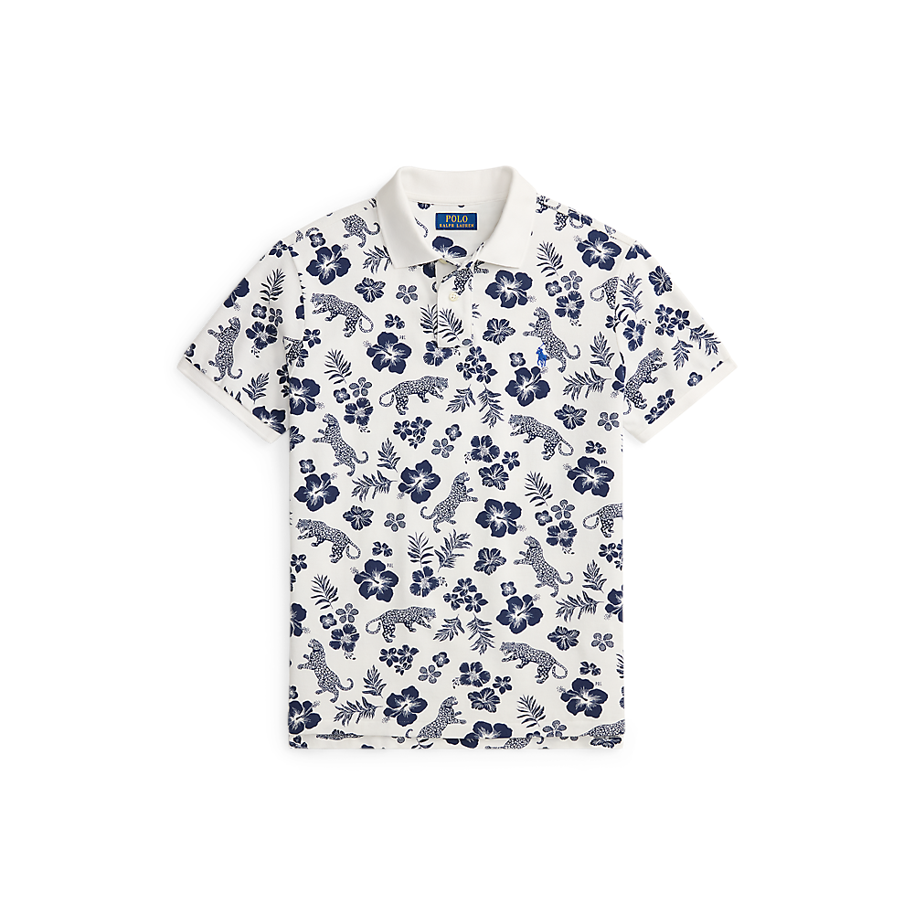 PRL Custom Slim Fit Tropical Mesh Polo Shirt/Polo majica 710B13541001