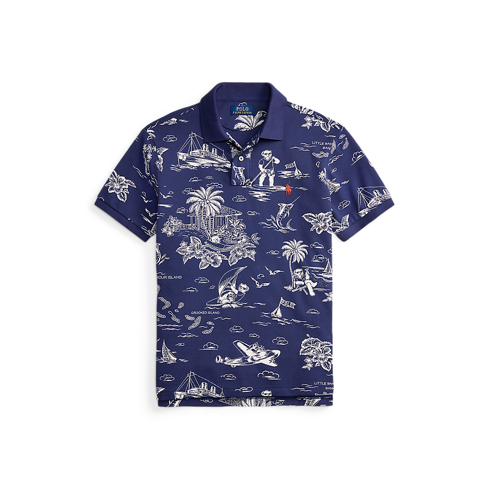 PRL Custom Slim Polo Bear Mesh Polo Shirt/Polo majica 710B13971001