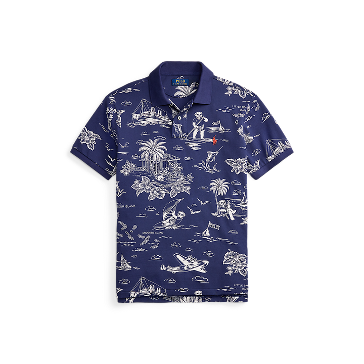 PRL Custom Slim Polo Bear Mesh Polo Shirt/Polo majica 710B13971001