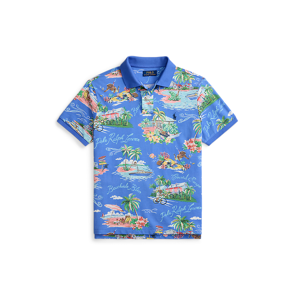PRL Custom Slim Polo Bear Mesh Polo Shirt/Polo majica 710B14509001