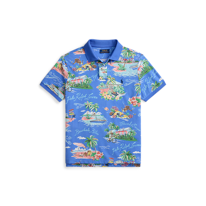 PRL Custom Slim Polo Bear Mesh Polo Shirt/Polo majica 710B14509001