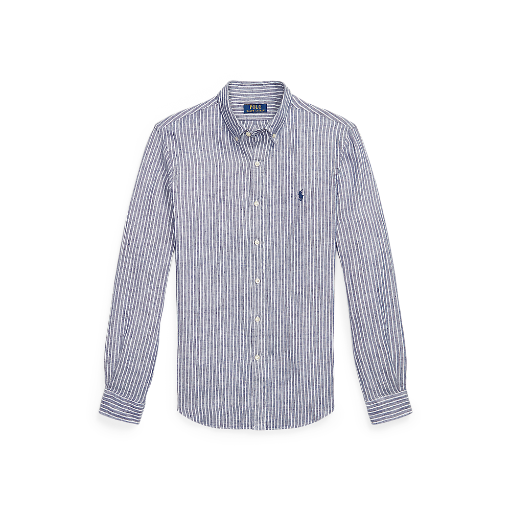 PRL Slim Fit Striped Linen Shirt/Košulja 710B15647001