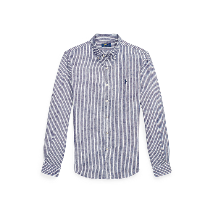 PRL Slim Fit Striped Linen Shirt/Košulja 710B15647001