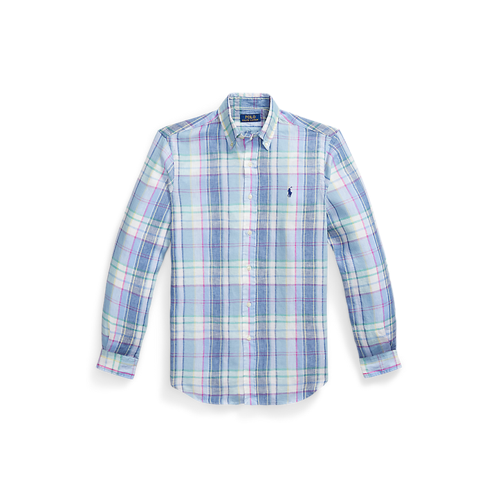 PRL Custom Fit Plaid Linen Shirt/Košulja 710B16705002
