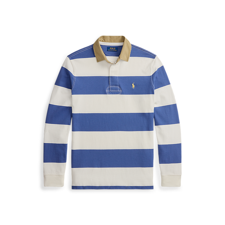 PRL Classic Fit Khaki-Collar Rugby Shirt/Polo majica 710P05317002