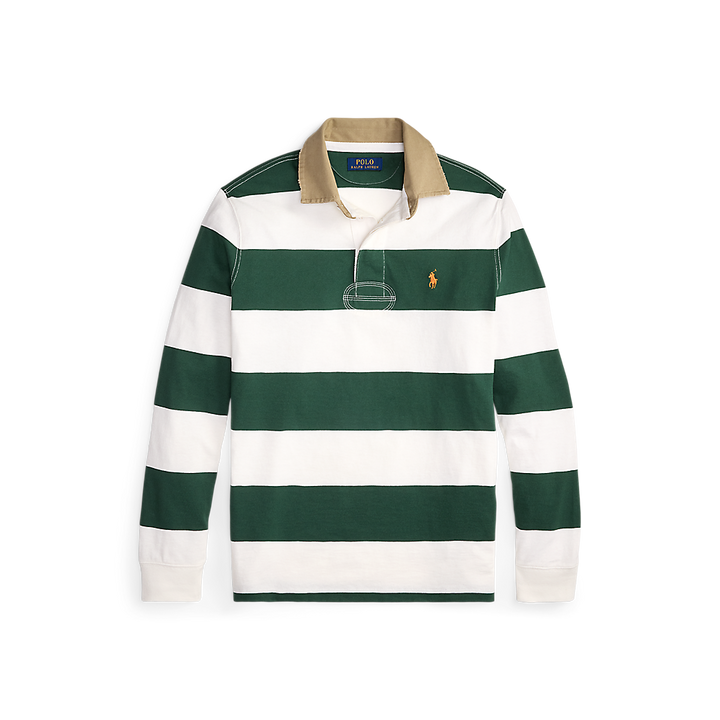 PRL Classic Fit Khaki-Collar Rugby Shirt/Polo majica 710P05317004