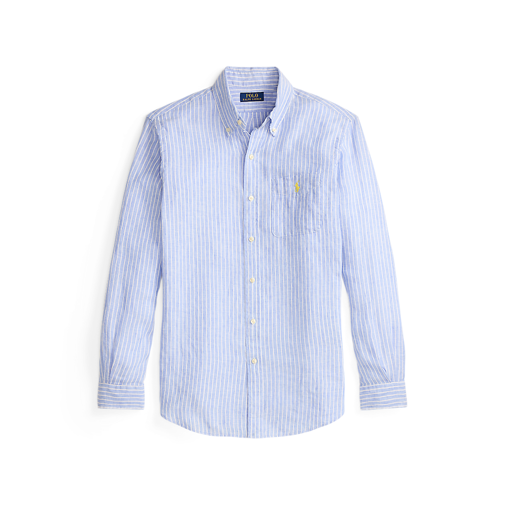 PRL Custom Fit Striped Linen Shirt/Košulja 710P07024002