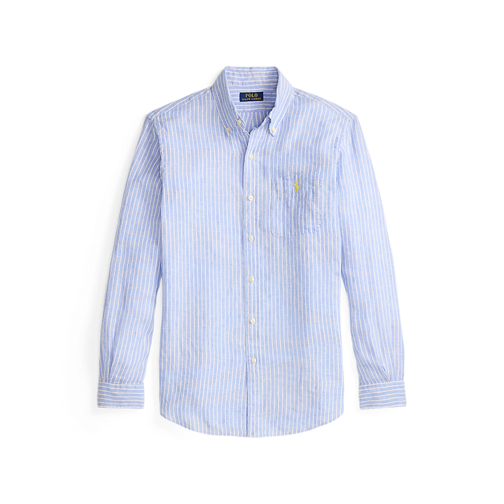 PRL Custom Fit Striped Linen Shirt/Košulja 710P07024002
