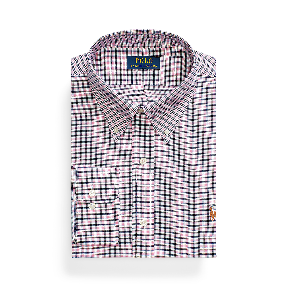 PRL Custom Fit Gingham Pinpoint Oxford Shirt/Košulja 712969014004