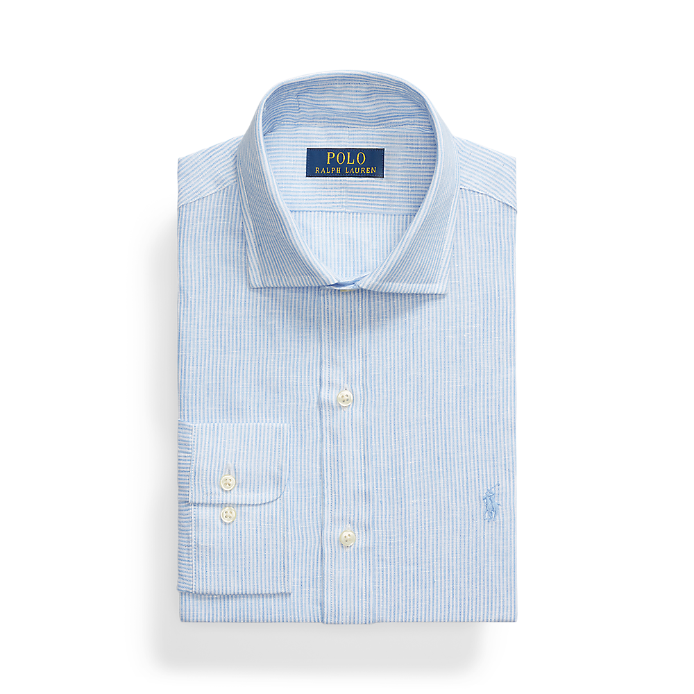 PRL Custom Fit Striped Linen Shirt/Košulja 712969016001