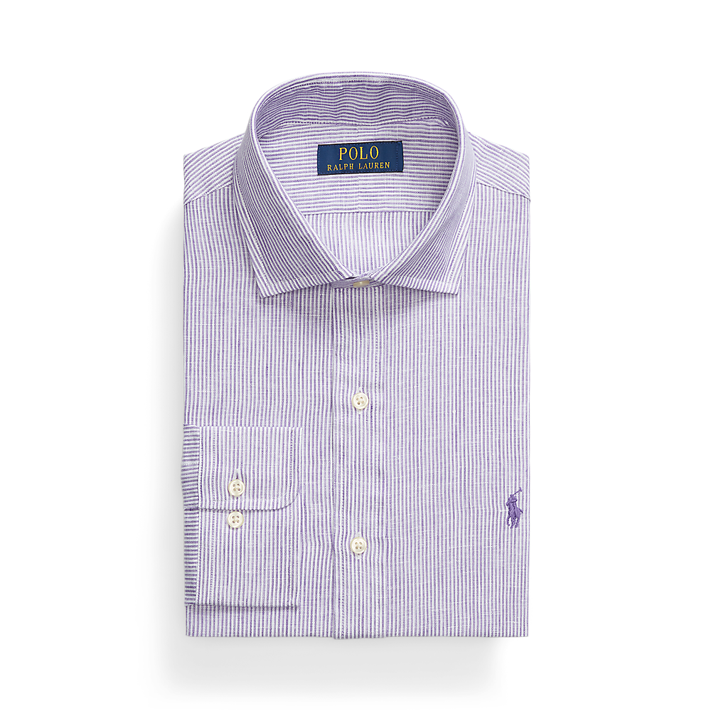 PRL Custom Fit Striped Linen Shirt/Košulja 712969016003
