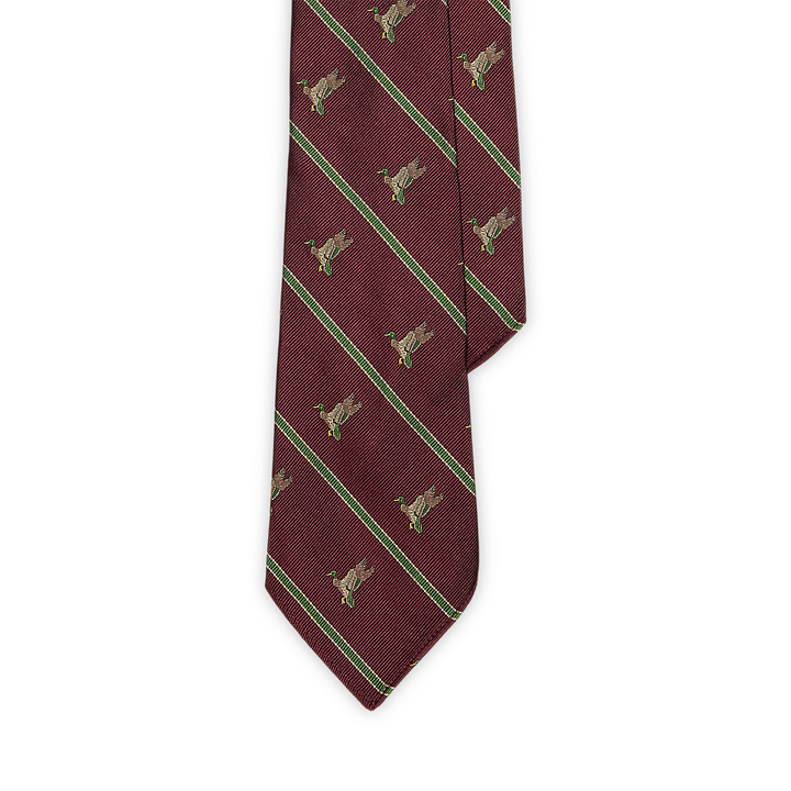 PRLVintage-Inspired Duck-Print Silk Tie /Kravata 712979763002