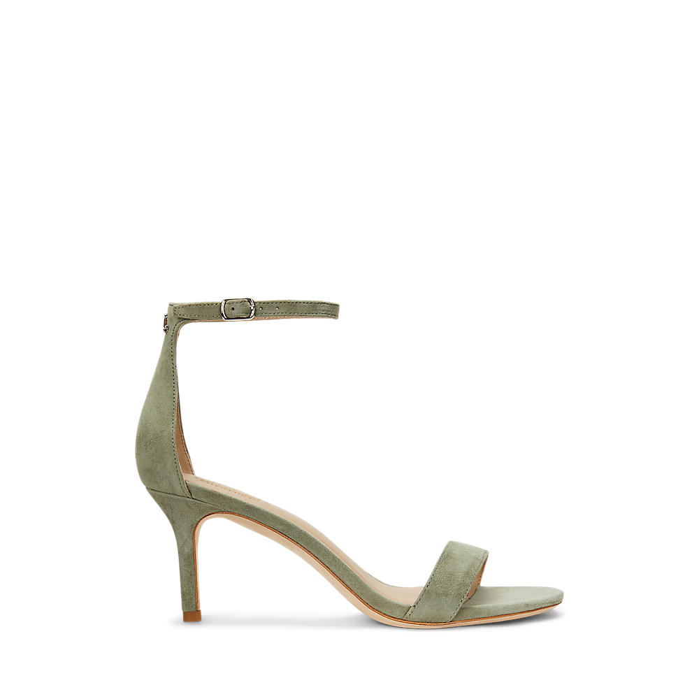 LRL Allie Mid-Heel Suede Sandal/Sandale 802959175007