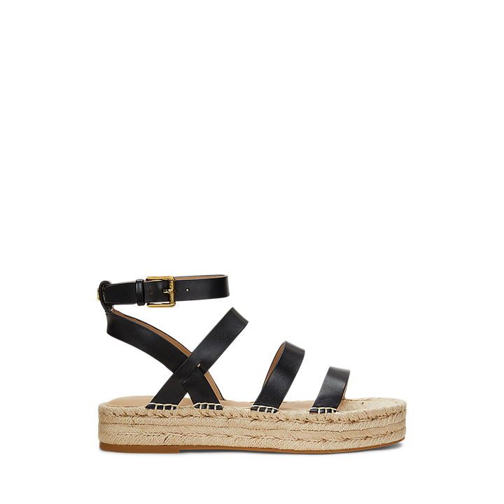 LRL Polly Leather Gladiator Espadrille/Espadrile 802961839002