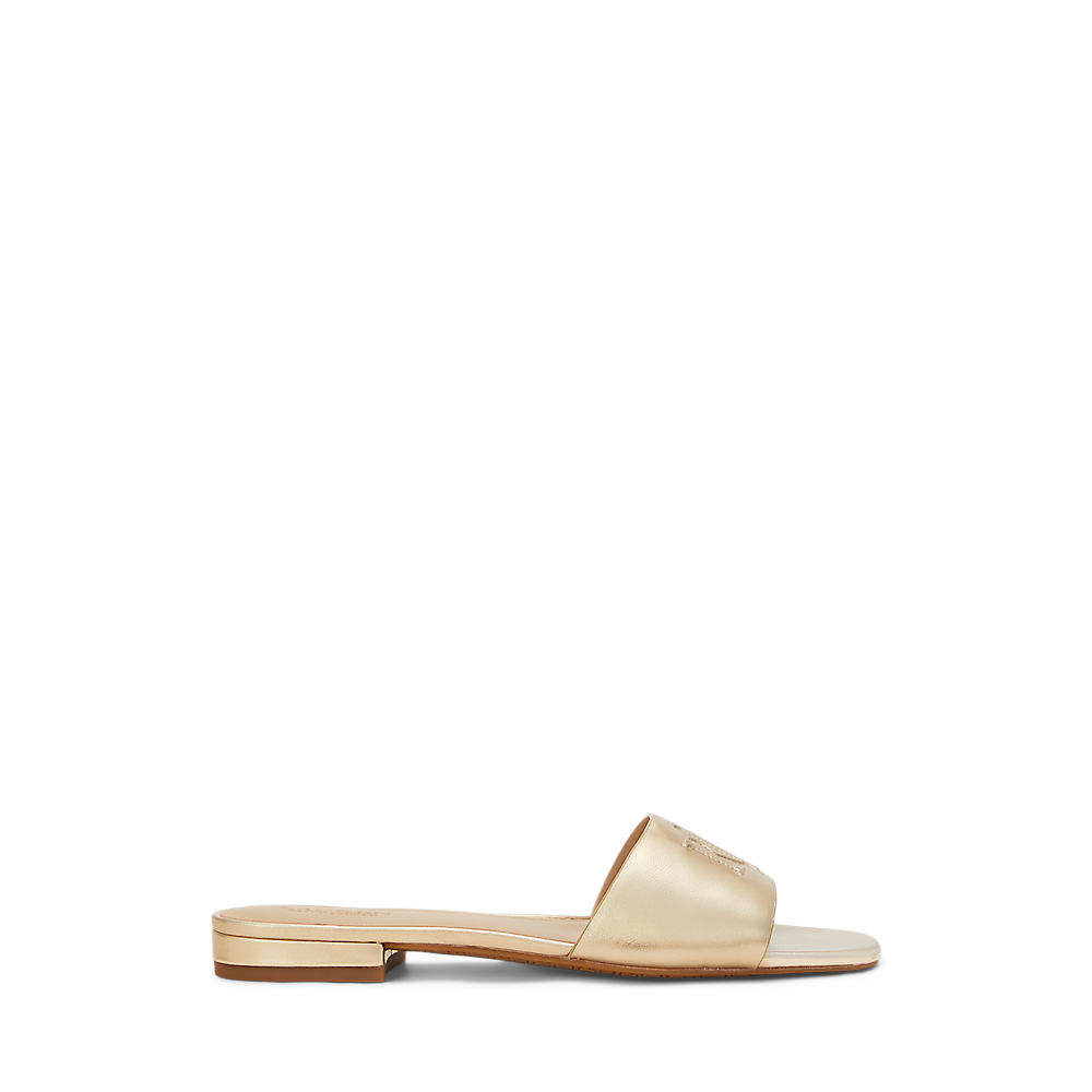 LRL Everley Metallic Leather Slide Sandal/Sandrale 802970531001