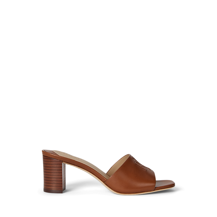 LRL Everley Block-Heel Calfskin Sandal/Sandale 802974364002