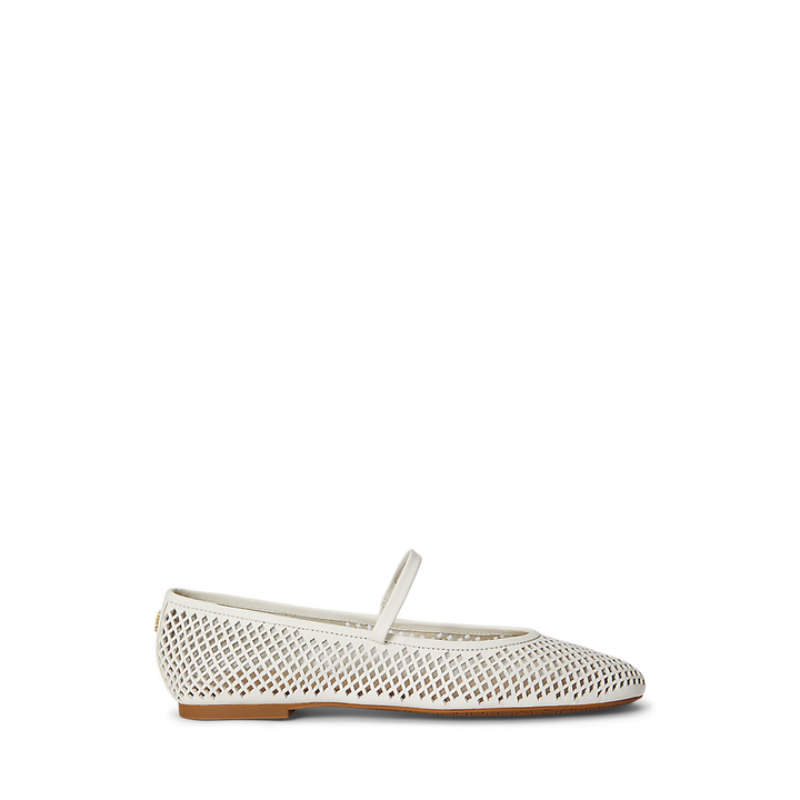 LRL Jayna Perforated Leather Mary Jane Flat/Balerinke 802P04176004