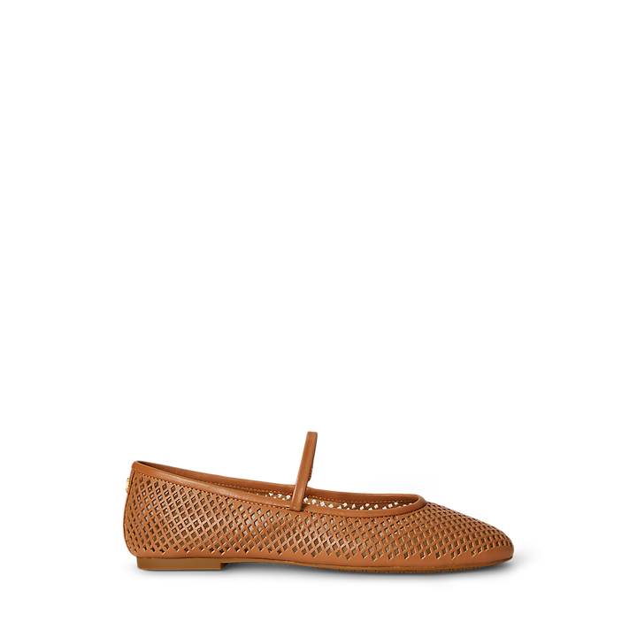 LRL Jayna Perforated Leather Mary Jane Flat/Balerinke 802P04176006