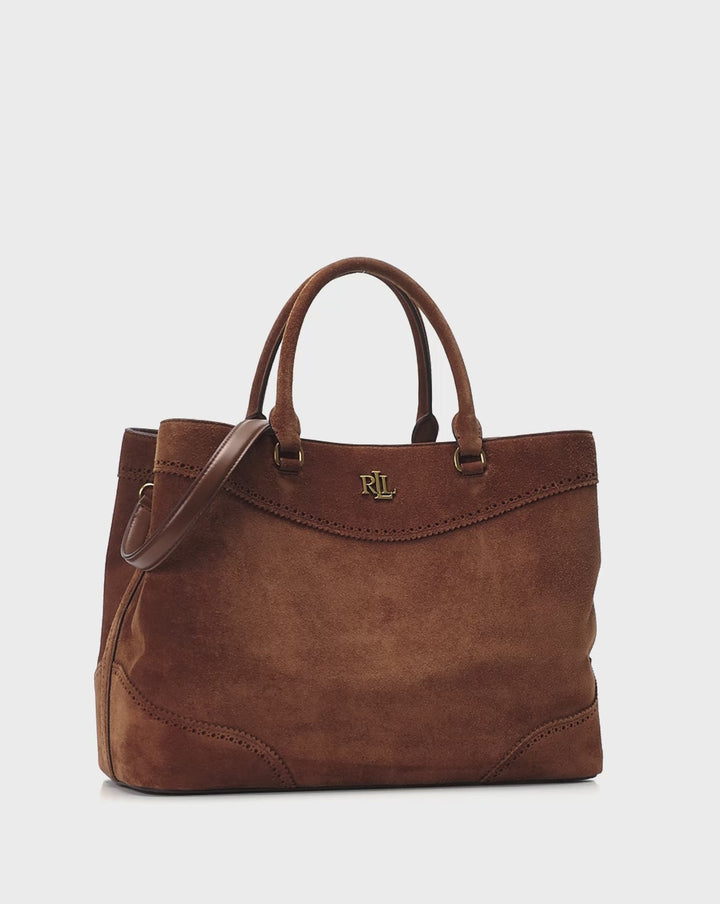 LRL Perforated Suede Large Marcy Satchel/Torba 431P15645001