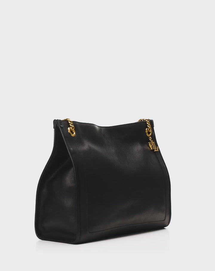 LRL Pebbled Leather Large Bradley Tote Bag/Torba 431969352002