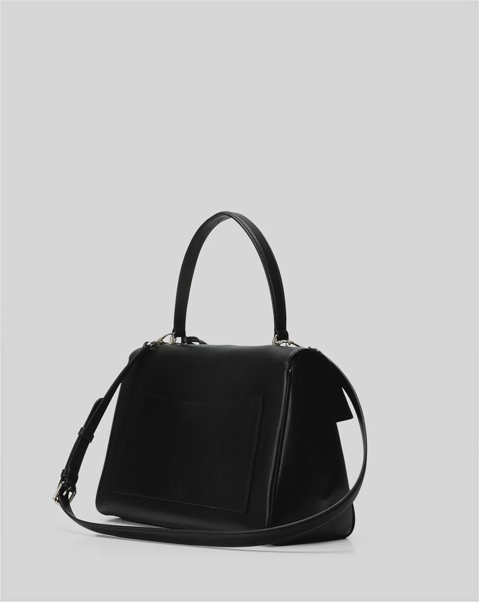 LRL Nappa Leather Medium Farrah Soft Satchel/431P11738002