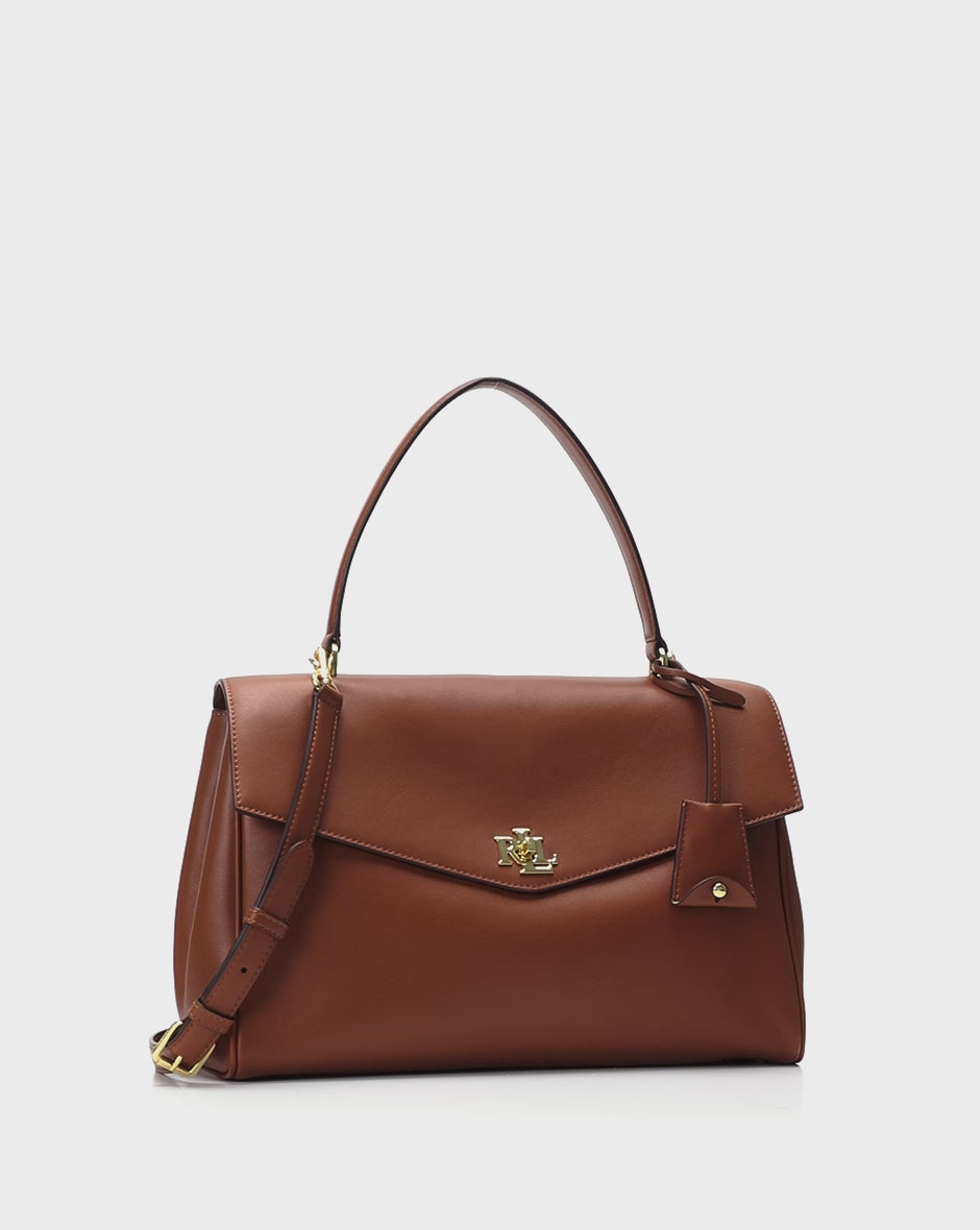 LRL Nappa Leather Medium Farrah Soft Satchel/Torba 431P11738001