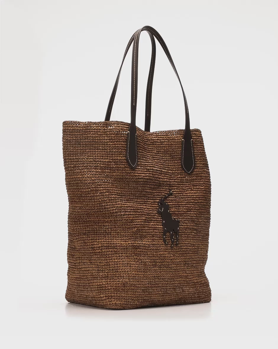 PRL Big Pony Raffia Large Tote/Torba 428923661008