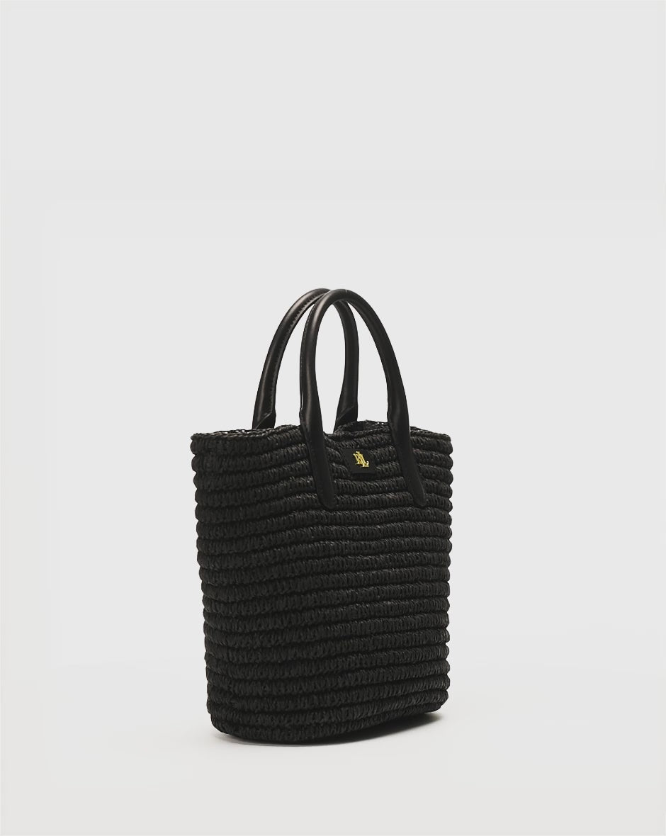 LRL Woven Straw Medium Brie Tote Bag/Torba 431962120002