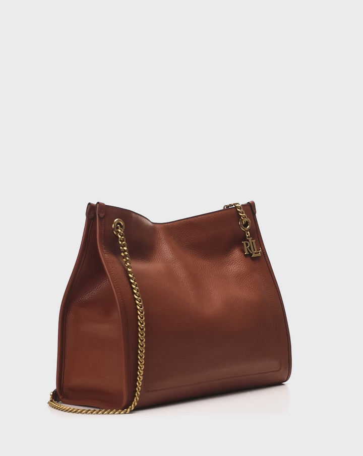 LRL Pebbled Leather Large Bradley Tote Bag/Torba 431969352001