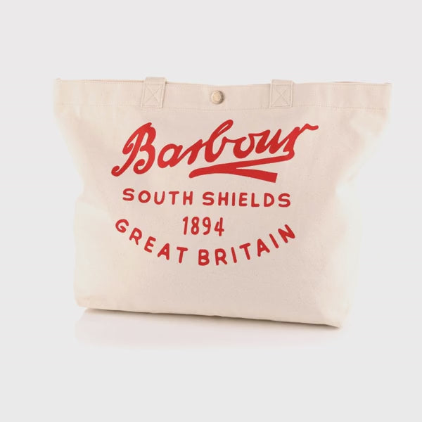 Barbour Script Tote Red Logo/ Torba  UBA0752
