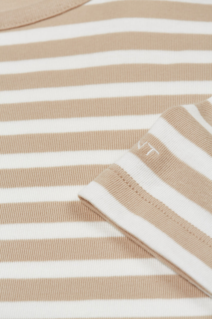GANT Slim Striped 1X1 Ribbed Ss T-Shirt/Majica 4203493
