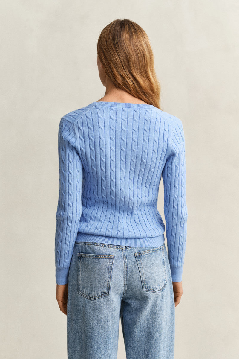GANT Cable Knit V-Neck Sweater/Pulover 4800101
