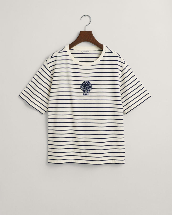 GANT Rel Striped Monogram Ss T-Shirt/Majica 4200826