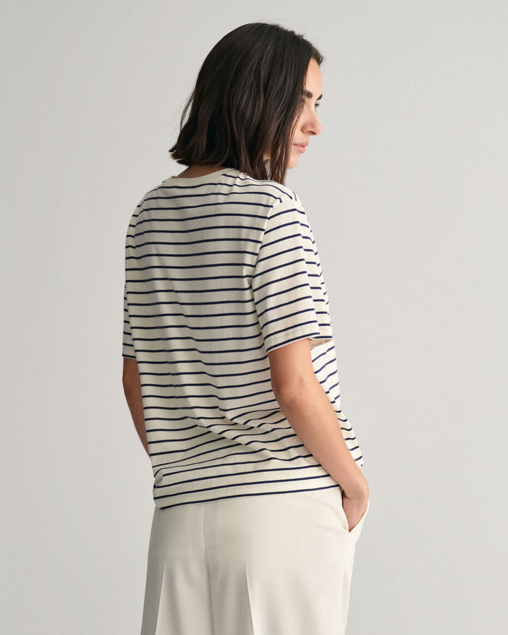 GANT Rel Striped Monogram Ss T-Shirt/Majica 4200826