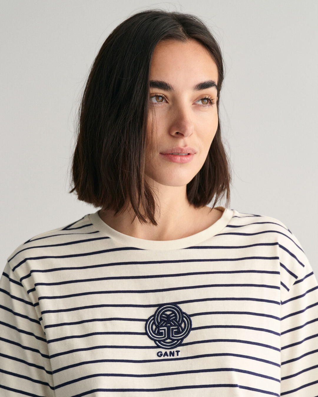 GANT Rel Striped Monogram Ss T-Shirt/Majica 4200826