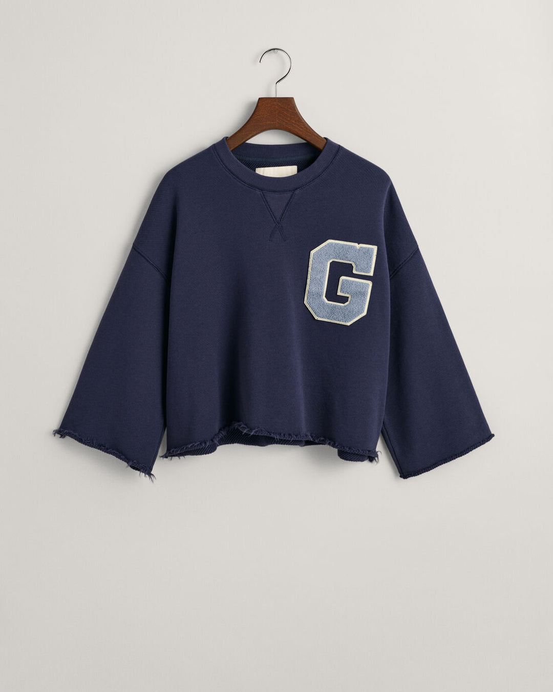 GANT G Badge Short Sleeve Cropped Sweatshirt/Duks 4200855