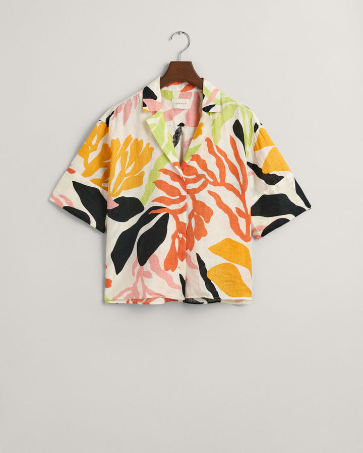 GANT Rel Palm Print Ss Linen Shirt/Košulja 4300333