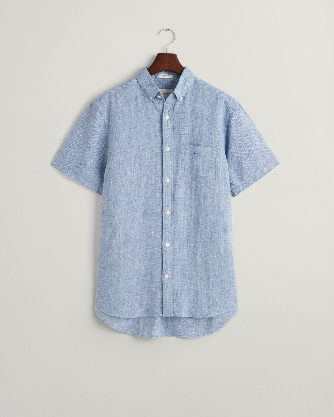 GANT Reg Linen Houndstooth Ss Shirt/Košulja 3240068